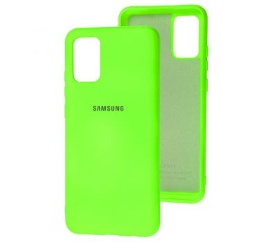 Чохол для Samsung Galaxy A02s (A025) Silicone Full салатовий / neon green
