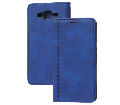 Чохол книжка Samsung Galaxy J7 (J700) Business matte line синій