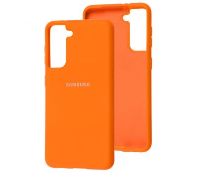 Чохол для Samsung Galaxy S21 (G991) Silicone Full orange