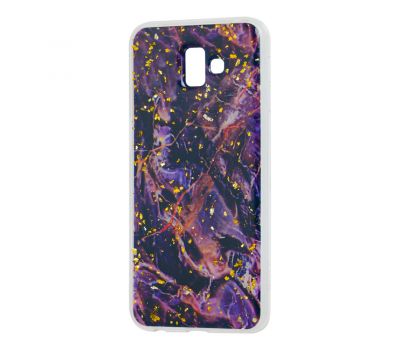 Чохол для Samsung Galaxy J6+ 2018 (J610) Art confetti "мармур фіолетовий"
