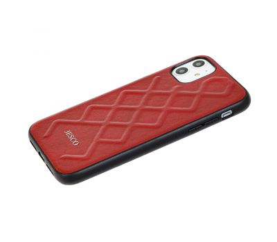 Чохол для iPhone 11 Jesco Leather червоний 2628973