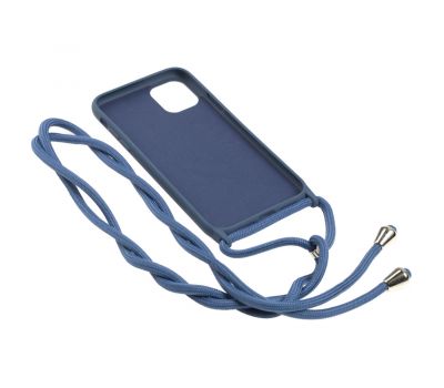 Чохол для iPhone 11 Wave Lanyard with logo blue cobalt 2628945