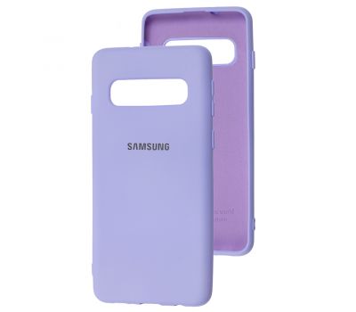 Чохол для Samsung Galaxy S10 (G973) Silicone Full бузковий / dasheen