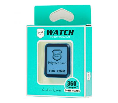 Захисна плівка для Apple Watch 42mm Polymer Nano Full Glue чорний 2631561