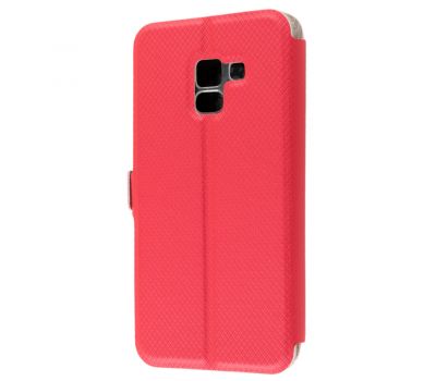 Чохол книжка для Samsung Galaxy A8 2018 (A530) Modern Style з двома вікнами червоний 2640581