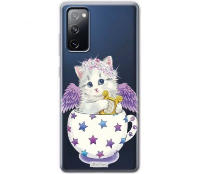 Чохол для Samsung Galaxy S20 FE (G780) MixCase зі стразами кошеня в чашці