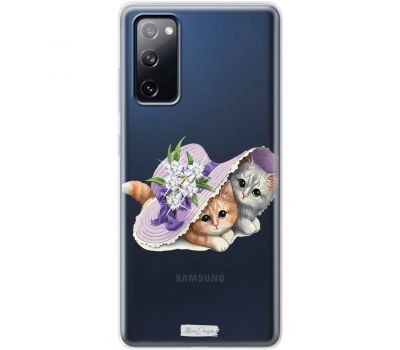 Чохол для Samsung Galaxy S20 FE (G780) MixCase зі стразами кошенята під капелюх