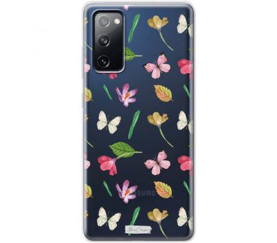 Чохол для Samsung Galaxy S20 FE (G780) MixCase квіти метелика