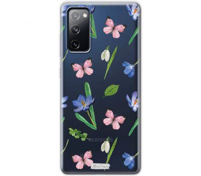Чохол для Samsung Galaxy S20 FE (G780) MixCase квіти рожеві метелики