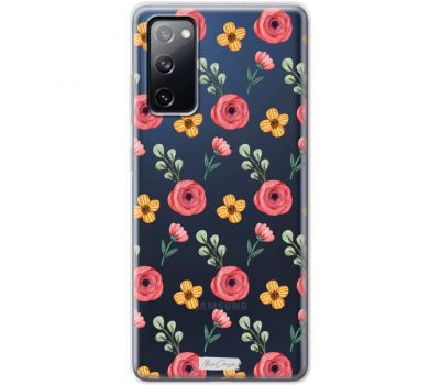 Чохол для Samsung Galaxy S20 FE (G780) MixCase квіти червоні
