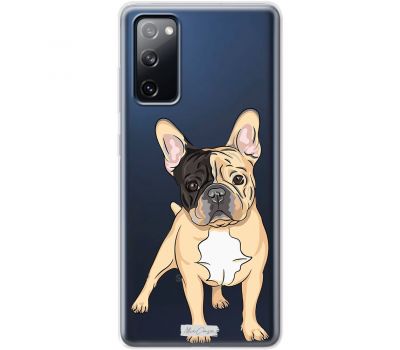 Чохол для Samsung Galaxy S20 FE (G780) MixCase собачки бульдог з чорним п'ят