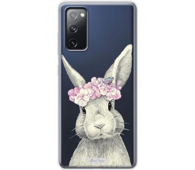 Чохол для Samsung Galaxy S20 FE (G780) MixCase тварини кролик з квітами