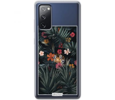Чохол для Samsung Galaxy S20 FE (G780) MixCase тварини тигр з квітами