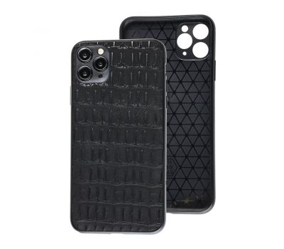Чохол для iPhone 11 Pro Leather case кроко