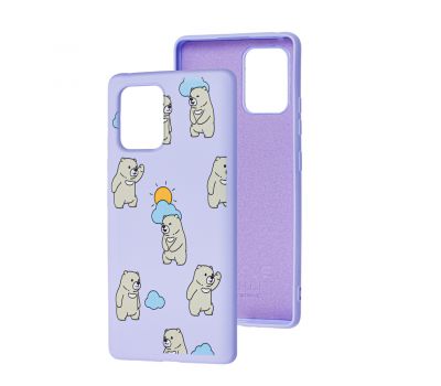 Чохол для Samsung Galaxy S10 Lite (G770) Wave Fancy cute bears / light purple