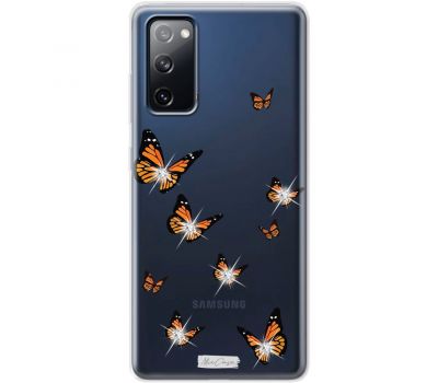 Чохол для Samsung Galaxy S20 FE (G780) MixCase зі стразами метелика