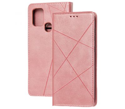 Чохол книжка Business Leather для Samsung Galaxy A21s (A217) рожевий