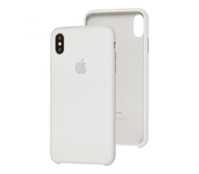 Чохол Silicone для iPhone Xs Max Premium білий