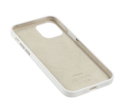 Чохол для iPhone 12/12 Pro Silicone case with MagSafe and Splash Screen білий 2644088