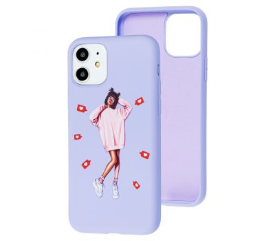 Чохол для iPhone 11 Art case світло-фіолетовий