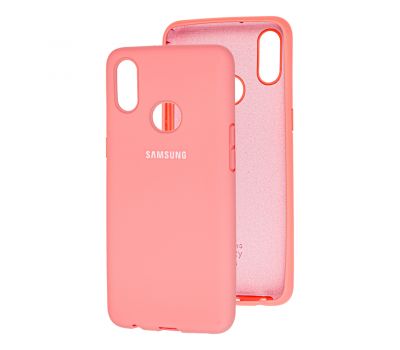 Чохол для Samsung Galaxy A10s (A107) Silicone Full рожевий / персиковий