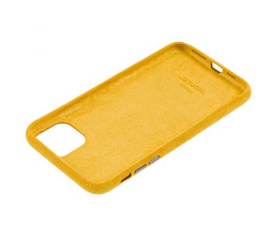 Чохол для iPhone 11 Pro Max Alcantara 360 жовтий 2647968