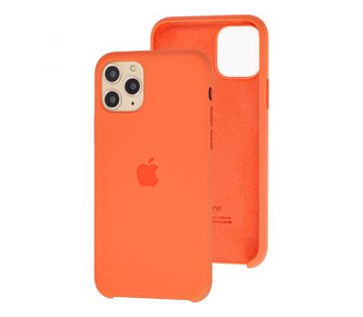 Чохол Silicone для iPhone 11 Pro Max Premium case помаранчевий