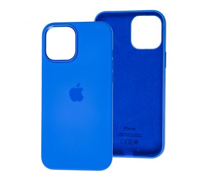 Чохол для iPhone 12 Pro Max Full Silicone case capri blue