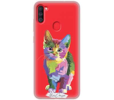 Чохол для Samsung Galaxy A11 / M11 Mixcase кольоровий котик