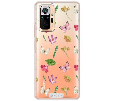 Чохол для Xiaomi Redmi Note 10 Pro MixCase квіти метелика