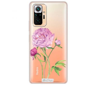 Чохол для Xiaomi Redmi Note 10 Pro MixCase квіти рожева квітка