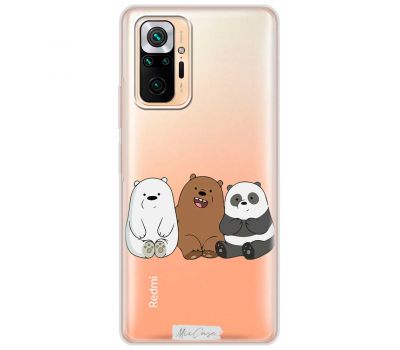 Чохол для Xiaomi Redmi Note 10 Pro MixCase мультики три ведмедика
