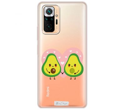 Чохол для Xiaomi Redmi Note 10 Pro Mixcase авокадо закохана парочка