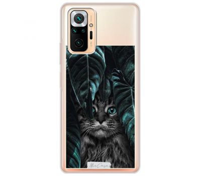 Чохол для Xiaomi Redmi Note 10 Pro MixCase тварини кіт у лісі