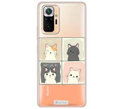 Чохол для Xiaomi Redmi Note 10 Pro MixCase тварини грайливі кошенята