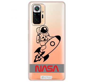 Чохол для Xiaomi Redmi Note 10 Pro Mixcase космонавт на ракеті