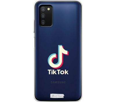 Чохол для Samsung Galaxy A03s (A307) MixCase TikTok лого веселка