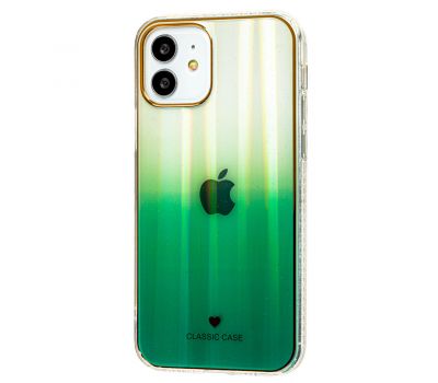 Чохол для iPhone 12 / 12 Pro Aurora classic glass зелений
