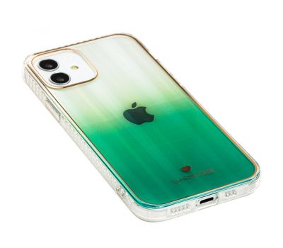 Чохол для iPhone 12 / 12 Pro Aurora classic glass зелений 2658377