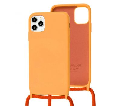 Чохол для iPhone 11 Pro Wave Lanyard without logo orange