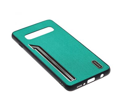 Чохол для Samsung Galaxy S10 (G973) Shengo Textile зелений 2658793