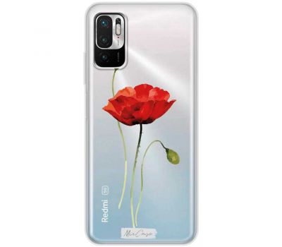 Чохол для Xiaomi Redmi Note 10 5G / Poco M3 Pro Mixcase квіти самотній мак