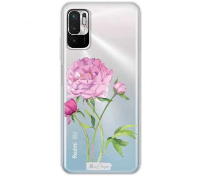 Чохол для Xiaomi Redmi Note 10 5G / Poco M3 Pro Mixcase квіти півонія з бутонами