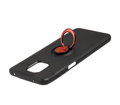 Чохол для Xiaomi Redmi Note 9s / 9 Pro Deen ColorRing з кільцем чорний / червоний 2661533