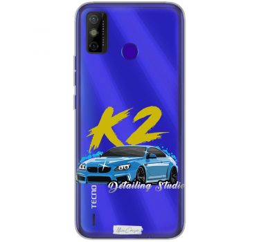 Чохол для Tecno Spark 6 Go MixCase Mixcase машини К2 синій