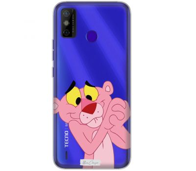 Чохол для Tecno Spark 6 Go MixCase мультики рожевий тигра