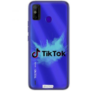 Чохол для Tecno Spark 6 Go TikTok лого