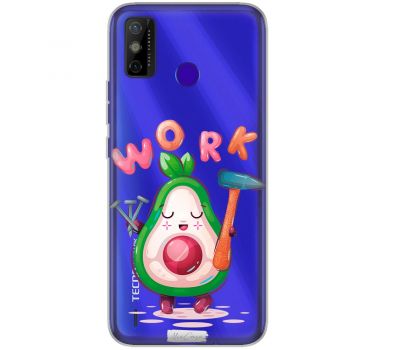 Чохол для Tecno Spark 6 Go Mixcase авокадо work