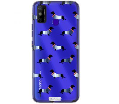 Чохол для Tecno Spark 6 Go MixCase собачки такса в тільнику