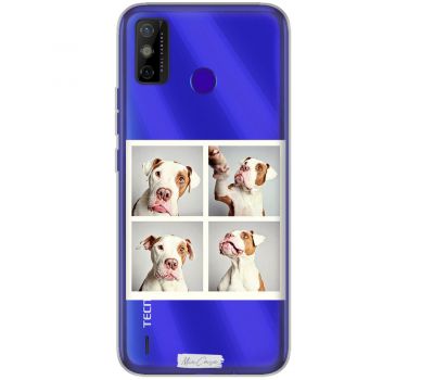 Чохол для Tecno Spark 6 Go MixCase собачка на фото